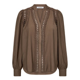 NotisCC Lace V - Shirt - Walnut - Co'couture
