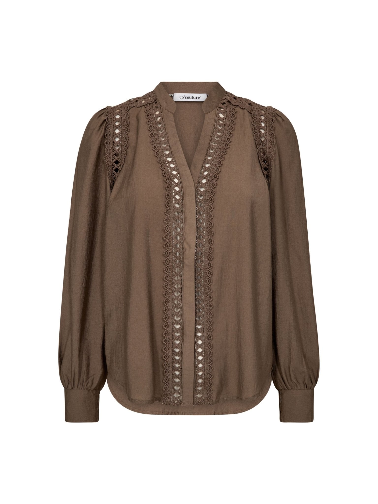 NotisCC Lace V - Shirt - Walnut - Co'couture