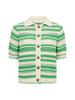 OdetteCC Stripe SS Cardigan - Green