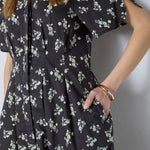 OliviaCC Flower Pleat Dress - Black - Co'couture