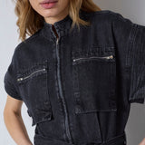 PancyCC Zip Jumpsuit - Black - Co'couture