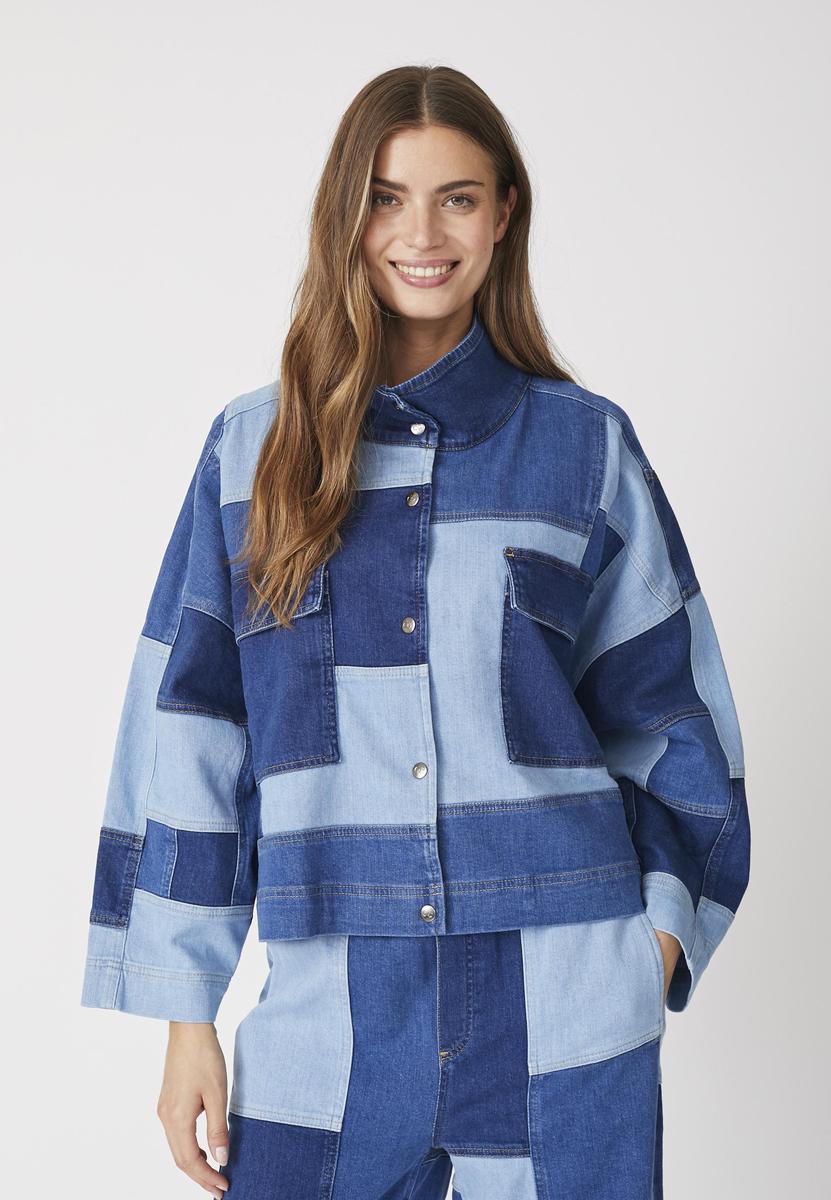 PatchCC Denim Box Jacket - Denim blue - Co'couture