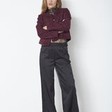 PeachCC Boucle Jacket - Plum - Co'couture