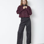 PeachCC Boucle Jacket - Plum - Co'couture