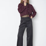 PeachCC Boucle Jacket - Plum - Co'couture