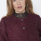 PeachCC Boucle Jacket - Plum - Co'couture