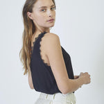 PerinCC Lace Singlet - Black - Co'couture