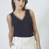 PerinCC Lace Singlet - Black - Co'couture