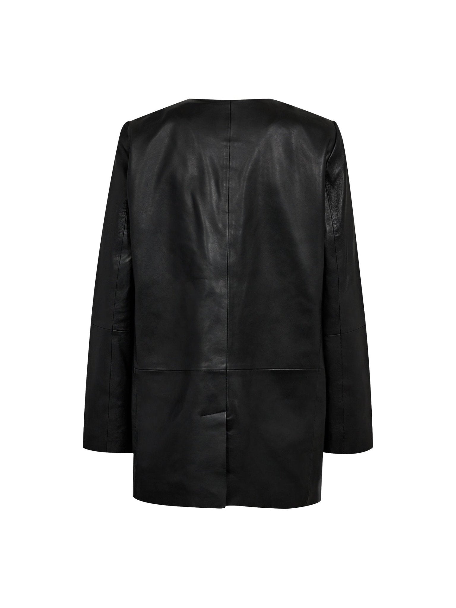 PhoebeCC Clean Leather Blazer - Black - Co'couture