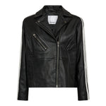 PhoebeCC Leather Race Jacket - Black - Co'couture