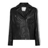 PhoebeCC Leather Race Jacket - Black - Co'couture