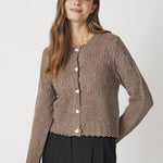 PointelleCC New Cardigan - Walnut - Co'couture