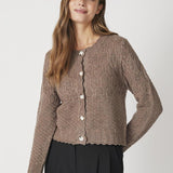 PointelleCC New Cardigan - Walnut - Co'couture