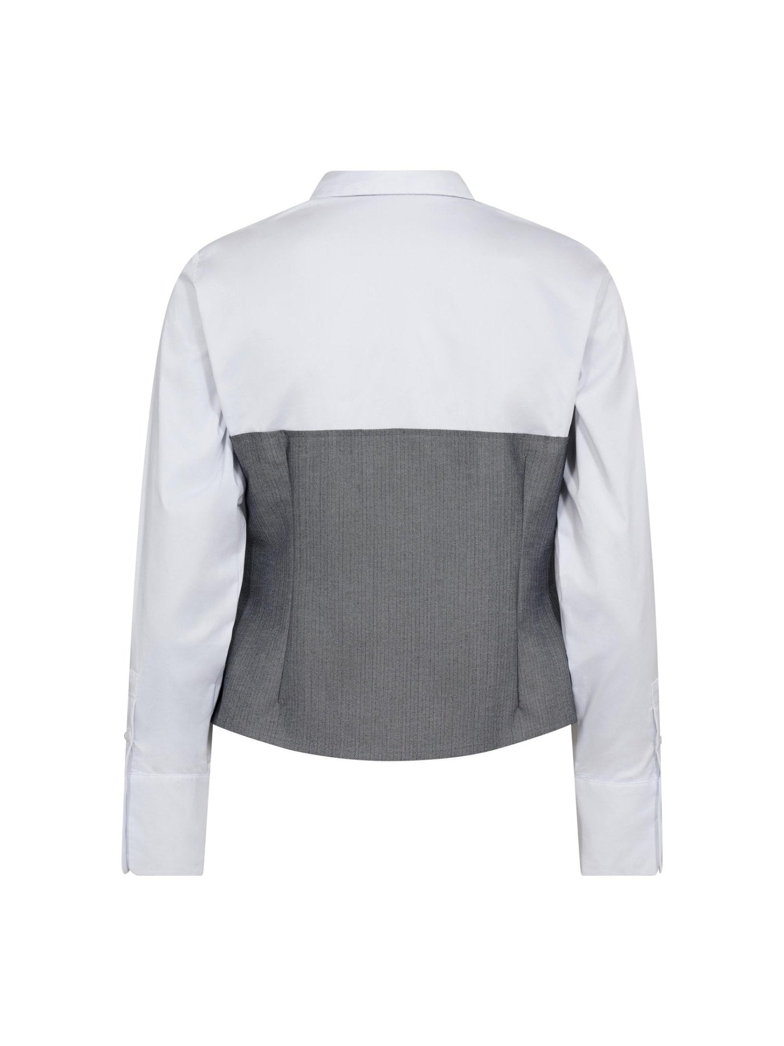PollyCC Corsage Mix Shirt - White - Co'couture
