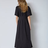 PoppyCC Emb Pleat Dress - Black - Co'couture