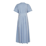 PoppyCC Emb Pleat Dress - Pale Blue - Co'couture
