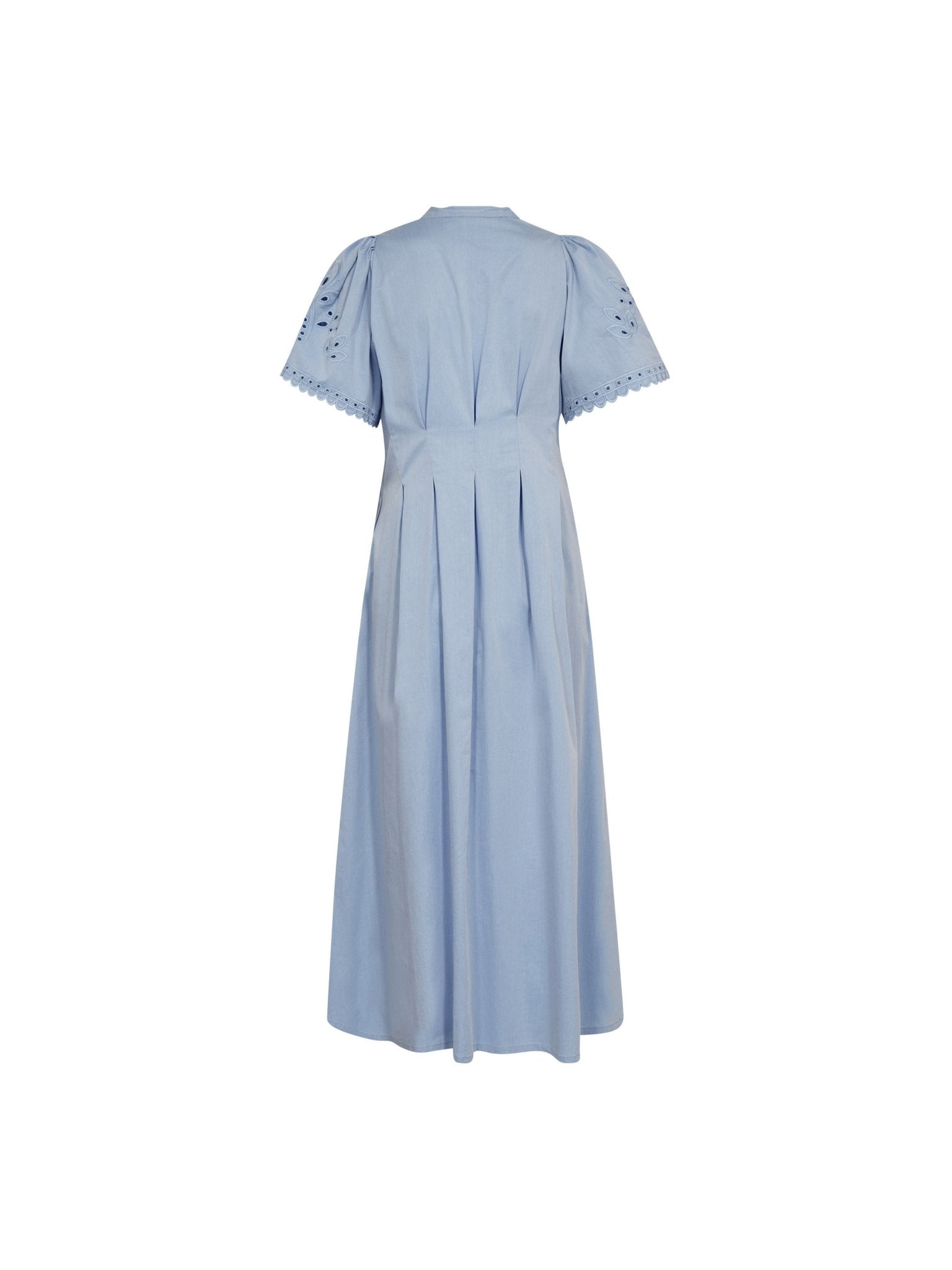 PoppyCC Emb Pleat Dress - Pale Blue - Co'couture