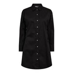 PoppyCC Eyelet Tie Shirt Dress - Black - Co'couture