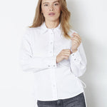 PoppyCC Eyelet Tie Shirt - White - Co'couture