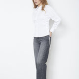 PoppyCC Eyelet Tie Shirt - White - Co'couture
