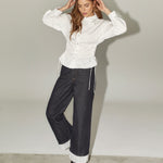 PoppyCC Eyelet Tie Shirt - White - Co'couture