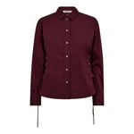 PoppyCC Eyelet Tie Shirt - Winered - Co'couture