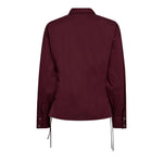 PoppyCC Eyelet Tie Shirt - Winered - Co'couture
