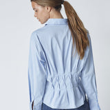 PoppyCC Pleat Waist Shirt - Pale Blue - Co'couture