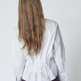 PoppyCC Pleat Waist Shirt - White - Co'couture