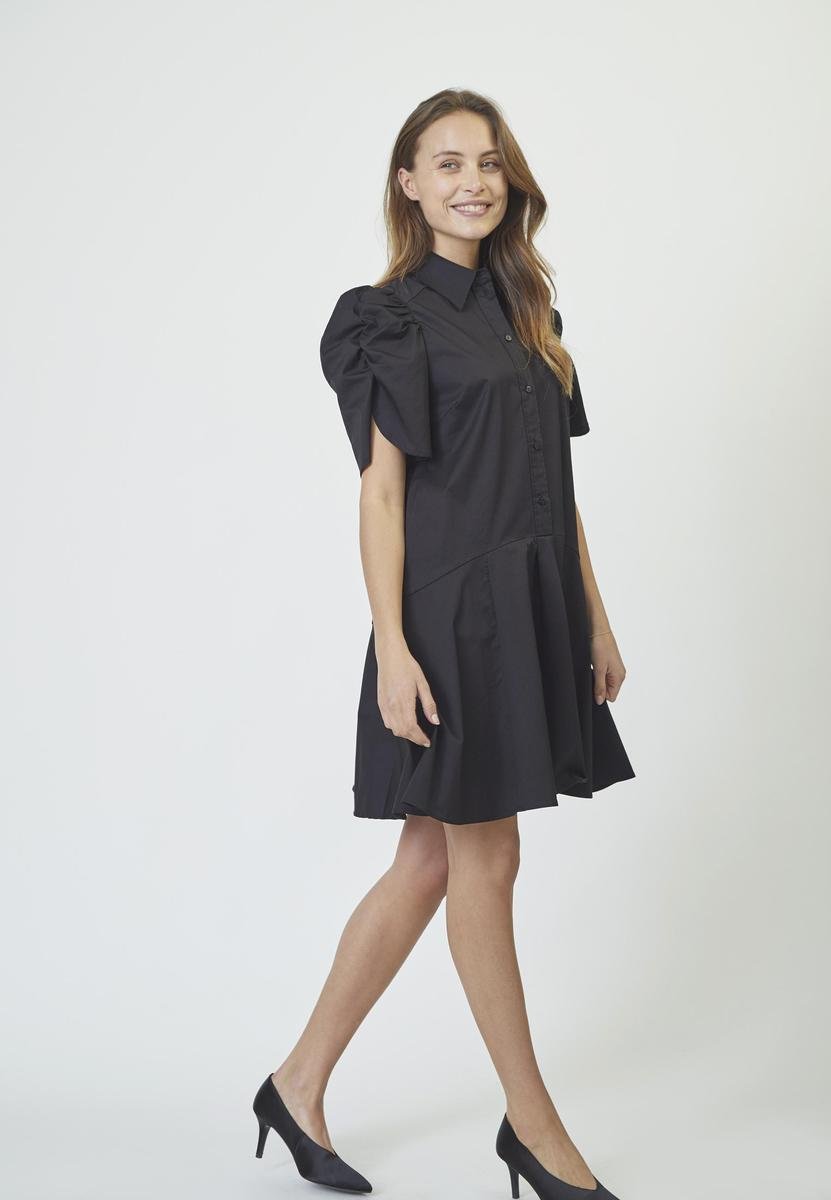 PoppyCC SS Shirt Dress - Black - Co'couture