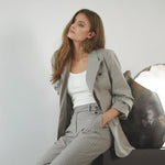 QuinCC Pin Fitted Blazer - Mink - Co'couture