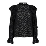 RochelleCC Frill Blouse - Black - Co'couture