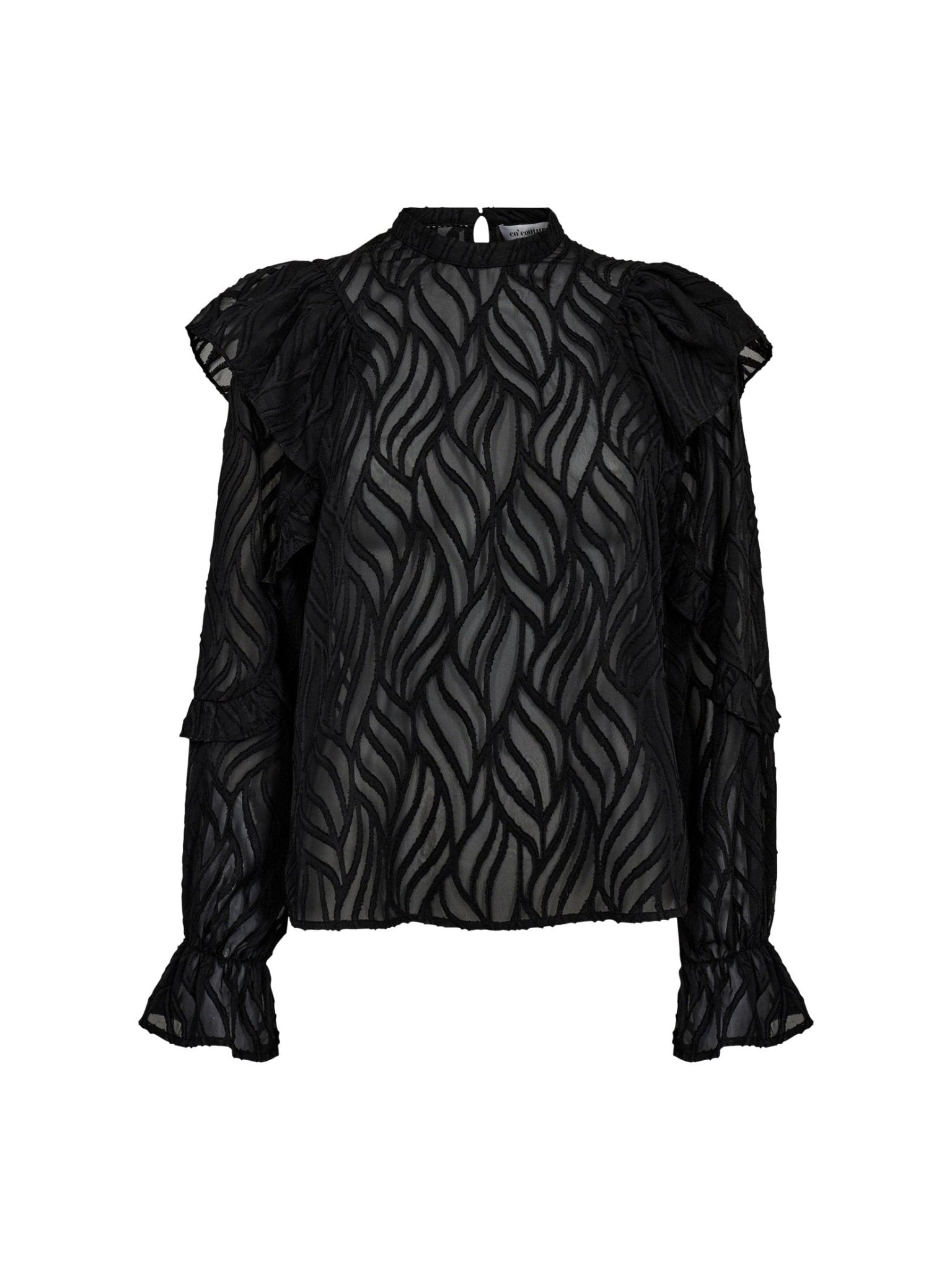 RochelleCC Frill Blouse - Black - Co'couture