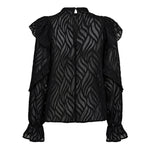 RochelleCC Frill Blouse - Black - Co'couture