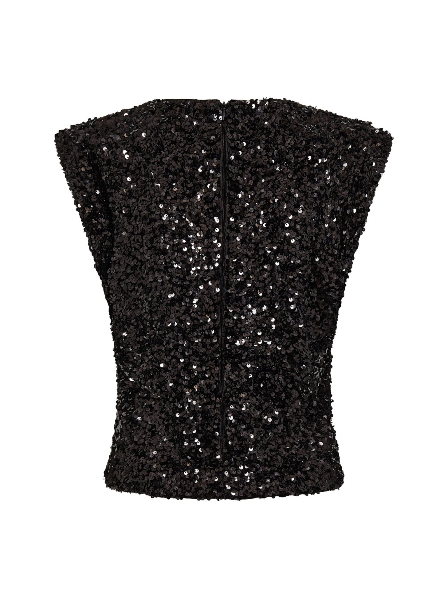 RoslynCC Sequin Top - Black - Co'couture