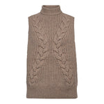 RowCC Cable Knit Top - Champagne - Co'couture