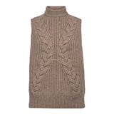 RowCC Cable Knit Top - Champagne - Co'couture