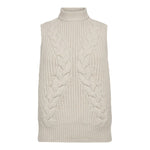 RowCC Cable Knit Top - Ivory - Co'couture