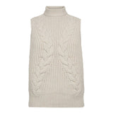 RowCC Cable Knit Top - Ivory - Co'couture