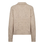 RowCC Collar Cable Knit - Creme - Co'couture