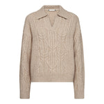 RowCC Collar Cable Knit - Creme - Co'couture