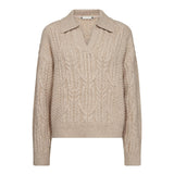 RowCC Collar Cable Knit - Creme - Co'couture