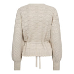 RowCC Pointelle Tie Cardigan - Ivory - Co'couture