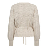 RowCC Pointelle Tie Cardigan - Ivory - Co'couture