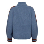 RowCC Roll Neck Rib Knit - Blue - Co'couture