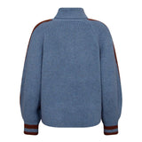 RowCC Roll Neck Rib Knit - Blue - Co'couture