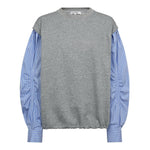SabinaCC Mix Shirt Sweat - Light Grey - Co'couture