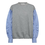 SabinaCC Mix Shirt Sweat - Light Grey - Co'couture