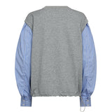 SabinaCC Mix Shirt Sweat - Light Grey - Co'couture