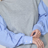 SabinaCC Mix Shirt Sweat - Light Grey - Co'couture